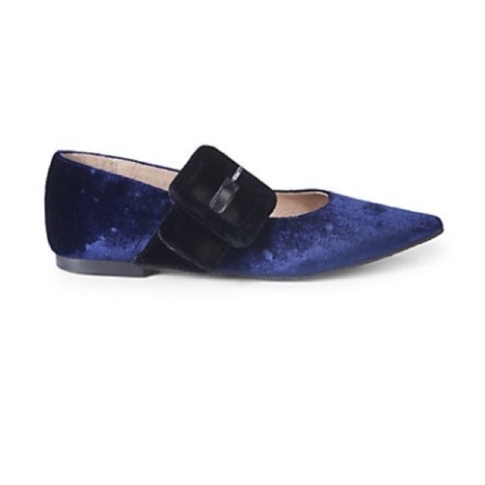 Brand new Ava &Aiden point toe velvet ballet
